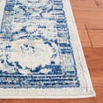 thumbnail image 5 of SAFAVIEH Brentwood Teale Oriental Area Rug, Blue/Light Gray, 5'3" x 7'6", 5 of 13