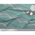 thumbnail image 2 of Soimoi Poly Georgette Fabric Leaves & Floral Block Decor Fabric Printed Yard 52 Inch Wide, 2 of 4