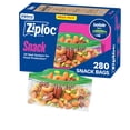 thumbnail image 1 of Ziploc Snack Bags, Easy Open Tabs, Ideal for Packing Cookies, Fruits, Vegetables, Chips and More, 280 Count, 1 of 7