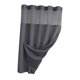 thumbnail image 4 of Cortina de ducha, accesorio versátil para baño, forro de hotel, lavable. Gris, 4 of 8