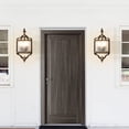 thumbnail image 2 of Chords Attic 14.6" 1-Light Farmhouse Wall Sconce with Glass Panels for Bedroom, Living Room, Patio, Garden, and More, 2 of 8