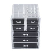Hot Selling Fashionable Acrylic Cosmetics Case Transparent Makeup Storage Organizer Drawer Durable Jewelry Storage Box Display Set