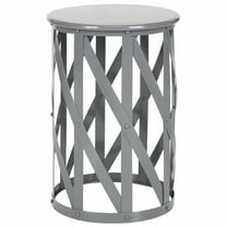 SAFAVIEH Bertram Contemporary Solid Metal Stool, Grey
