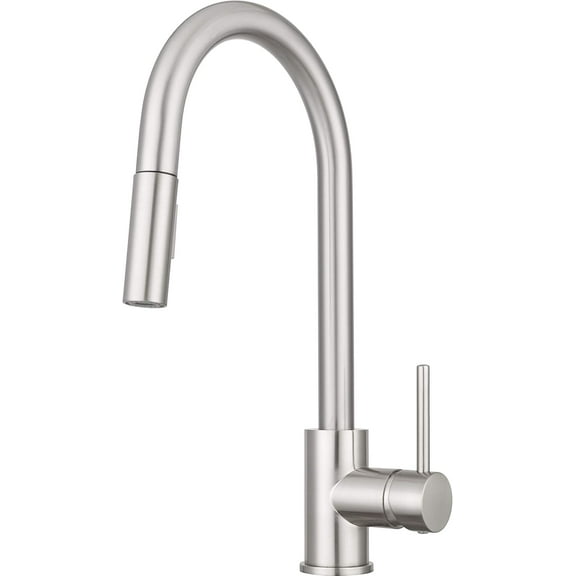 Pacific Bay  Bellevue Pull-Down Kitchen Faucet Brushed Satin Nickel Nickel Finish