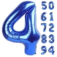 thumbnail image 1 of Globo IWERP número 4 azul marino de 40 cm para decoración de fiestas, 1 of 9