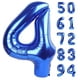 thumbnail image 1 of Globo IWERP número 4 azul marino de 40 cm para decoración de fiestas, 1 of 9