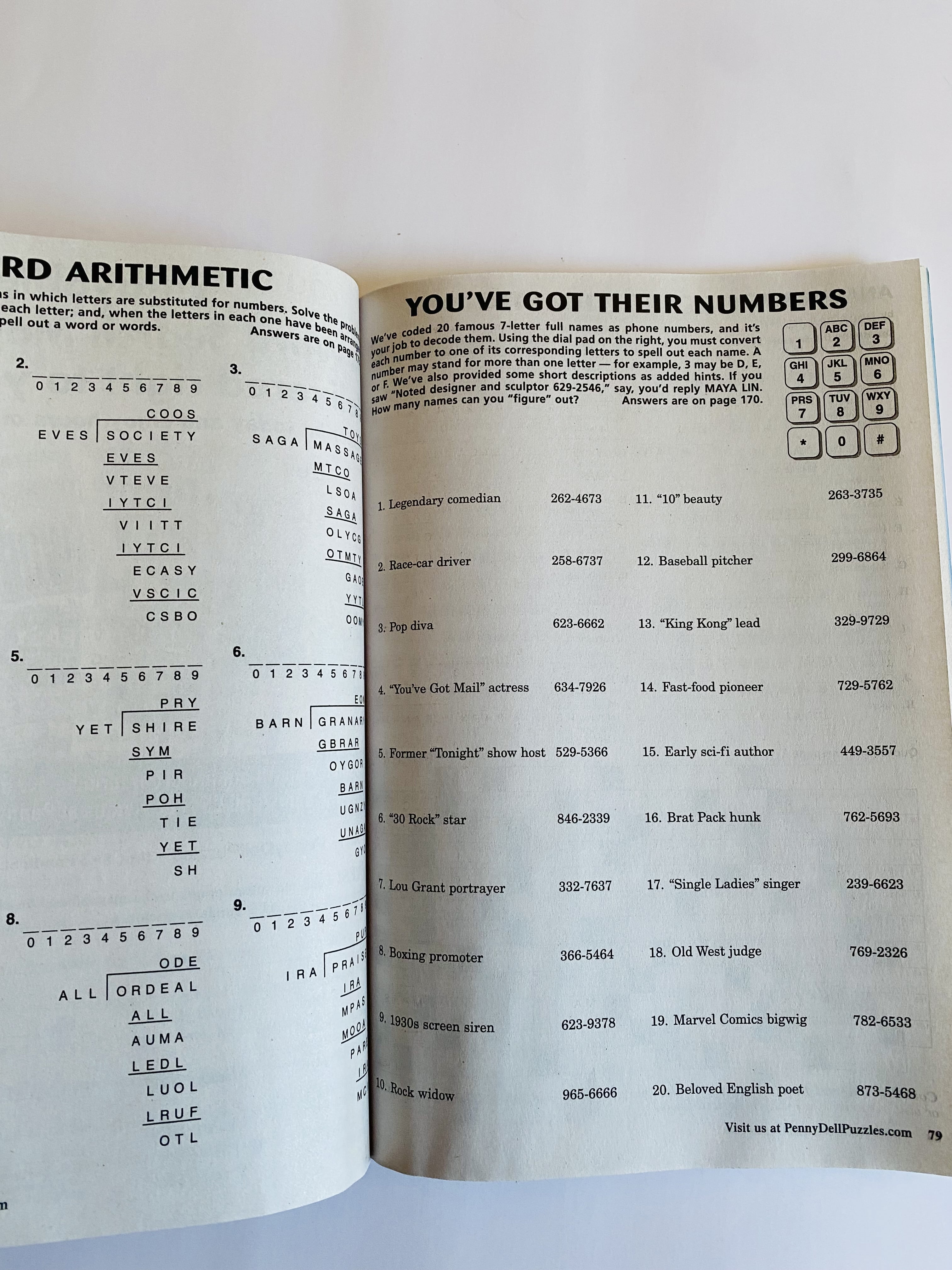 Volumes 60 and 61 Dell Penny Press Solver's Choice Variety Puzzles