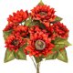 thumbnail image 2 of Ramo de girasoles artificiales ZDWQFA, girasol vintage falso, flor de otoño para decoración, 9 cabezas florales, ramo de flores artificiales para decoración del hogar, 2 of 5
