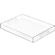 thumbnail image 1 of Bandeja para servir NIUBEE, acrílica transparente, 30 x 40 cm, con asas, 1 of 7