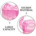thumbnail image 3 of QIFULL 1 Set Adjustable Paper Size Perm Paper Holder Storage Container Pink Plastic for Hair Stylists, 3 of 8