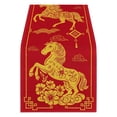thumbnail image 2 of Chinese Zodiac Horse 2026 Happy Lunar New Year Table Runner, Spring Festival Winter Kitchen Dining Table Decoration for Home Party 13x72 Inch, 2 of 3