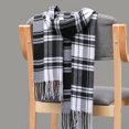 thumbnail image 1 of Bufanda a cuadros para hombre de otoño e invierno, borla de cachemira a cuadros, bufanda para hombre para padres e hijos, 1 of 6