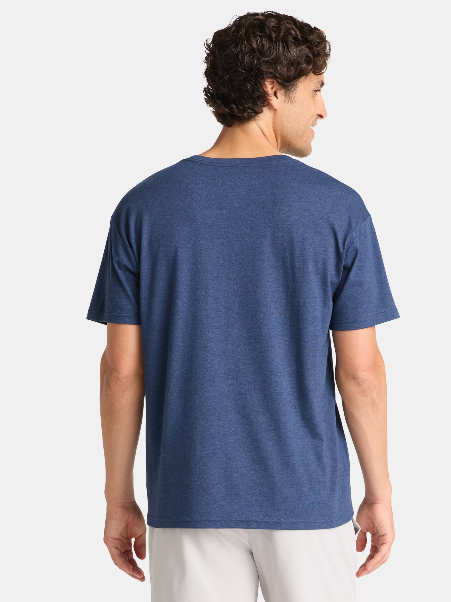 Athletic Works Men’s Tri-Blend Pocket Tee, Sizes XS-4XL
