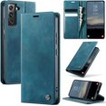 thumbnail image 1 of Funda tipo cartera para Samsung Galaxy S22 Plus, de piel, con tarjetero, función atril, cierre magnético y protección RFID de TPU a prueba de golpes, compatible con el S22 Plus, 1 of 8