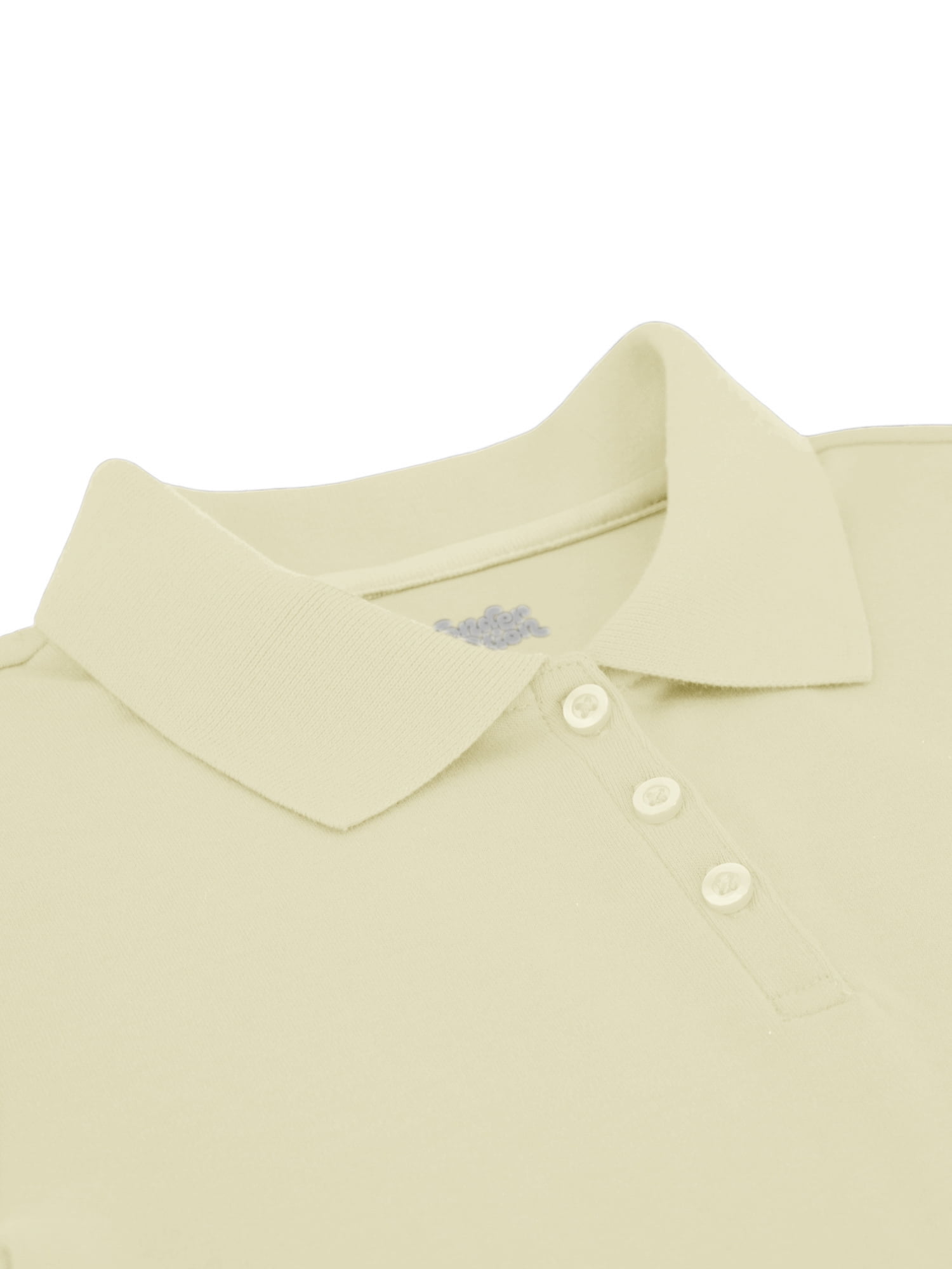 Wonder Nation Girls Polo Shirt with Short Sleeves, Sizes XS-XXL