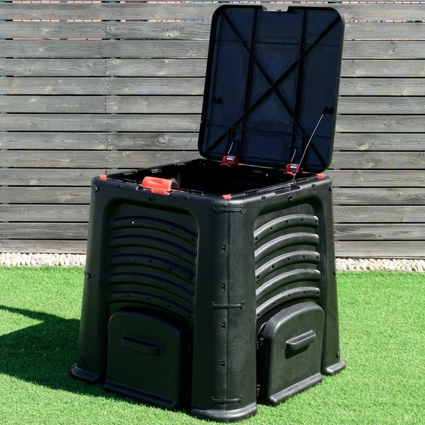 105 Gallon Garden Waste Bin Grass Food Trash Barrel Fertilizer