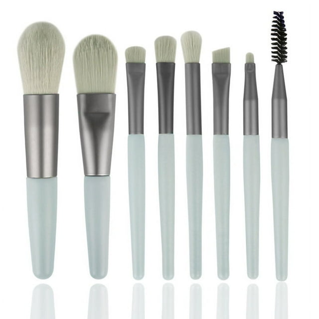 Professional Premium SyntheticBlending Foundation Powder Concealers Eye Shadows Makeup brushes Set & 2 Blender Sponge