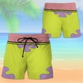 thumbnail image 6 of Costume Cosplay Pattern 3D Spongebob Custom Beach Short, 6 of 7