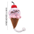thumbnail image 3 of Ice Cream Cone Shaped Pet Squeaky Toy, Soft Squeaker and Crinkle Toy, Interactive Play Gift for Small Dogs and Cats, 3 of 7