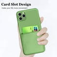 thumbnail image 2 of iPhone 11 Pro Max Case 2019 (6.5 Inch) Liquid Silicone Card Slot Soft Thin Ultra Slim Fit Cover Shockproof Anti Scratch Microfiber Lining Full Body Protection Shell-Matcha Green, 2 of 12