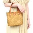 thumbnail image 3 of Xiao Hua Bolso de hombro tejido para mujer, bolso de mano y neceser, elegante bolso de mano tejido para playa, de verano, 7,87 x 2,75 x 7,48 pulgadas (Estilo I), 3 of 5