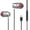 Silver, variant on Wired Earbuds Stereo with Volume Control with Foldable Arm Design Noise Isolating In-Ear Headset Travel Ready Kit Black Premium Royal Series Limited Platinum Release Black