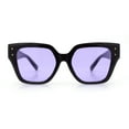 thumbnail image 4 of Womens Classy Thick Temple Plastic Horned Cat Eye Fashion Sunglasses Brown - Purple, 4 of 7