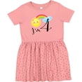 thumbnail image 3 of Inktastic I'm 4- Fourth Birthday Sun Rainbow Girls Toddler Dress, 3 of 5