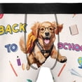 thumbnail image 4 of Back to School Cute Golden Retriever All Over Print Boxer Briefs Underwear for Men Dad Goldens Dog Lover Gifts Idea - 13010, 4 of 6
