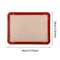 thumbnail image 3 of Silicone Baking Mat Convertible Oven Liner with Snap Corner Non‑Stick Reusable Baking Tray for Cookies Macarons Bread Pizza Home Baking Red 11.81x15.75x0.03Inch, 3 of 7
