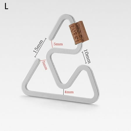 

Mingyiq Outdoor Stainless Steel Triangle Hook S Type Hook Portable Camping Tool