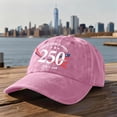 thumbnail image 4 of 250th Anniversary USA Hat Unisex States Of America 1776-2026 Distressed Washed Baseball Cap Patriotic Print Adjustable Dad Hat Multi Color Options Baseball Cap Casual 2026 Hats, 4 of 5