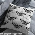 thumbnail image 2 of Feelyou Teens Skull Moth Fabric by the Yard 10 Yards, Gothic Butterfly Home Decor Fabric by the Yard, Halloween Skeleton Sewing Fabric, Microfiber Bedroom Decor, 2 of 6