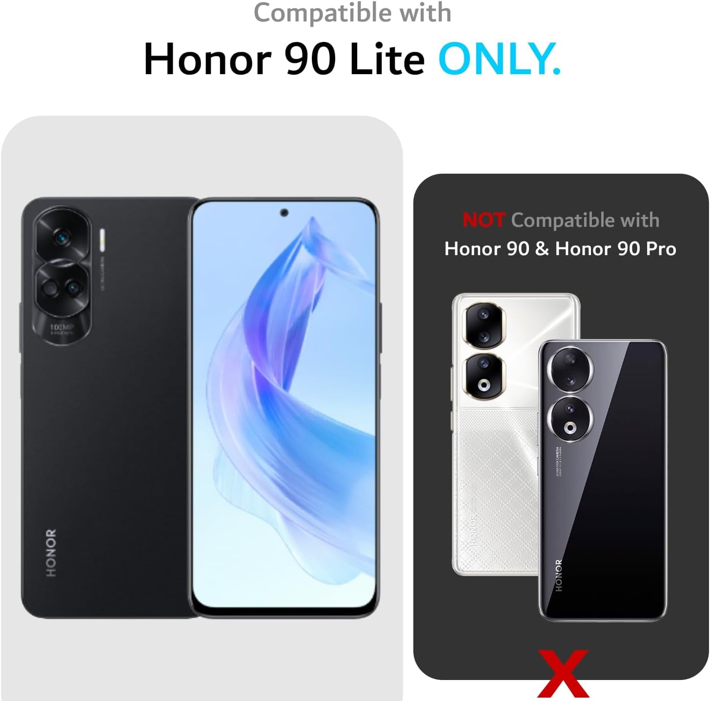 TUDIA MergeGrip Honor 90 Lite Case 5G Dual Layer Heavy Duty TUDIA MergeGrip Honor 90 Lite Case 5G Dual Layer Heavy Duty