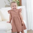 thumbnail image 2 of NIEWTR Robe pour Tout-Petites Filles Confortable à Fleurs à Volants Sans Manches Robe d'Été Bébé Douce Robe de Fête (Rose, 2-3 Ans), 2 of 7
