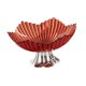 thumbnail image 3 of Frutero con pedestal, bandeja para frutas portátil y práctica, bandeja decorativa para aperitivos, ideal para cumpleaños, oficina, sala de estar y Rojo claro, 3 of 8