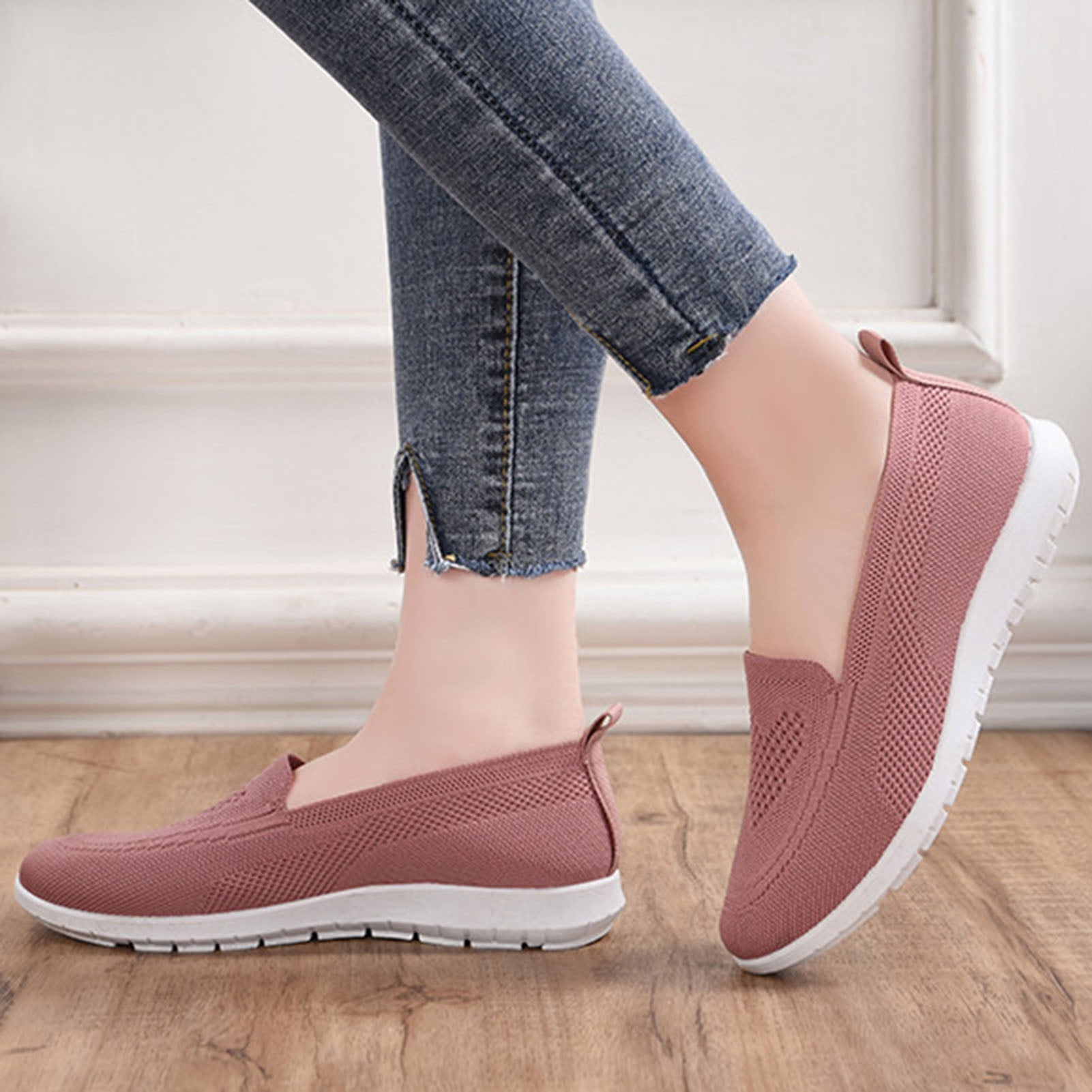Xinyolin 1 Pair Lazy Shoes Flat-bottom Hollow Out Anti-skid