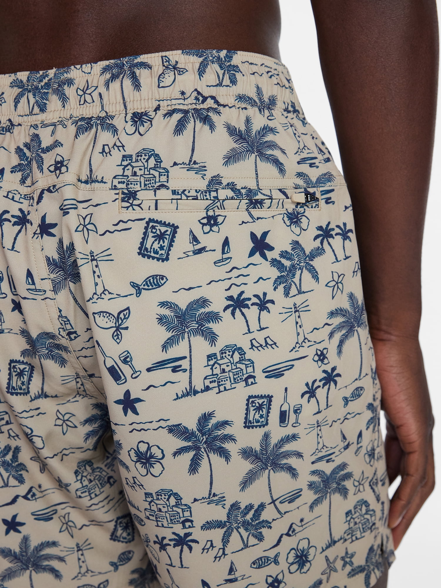 George Men's and Big Men's Performance Lined Swim Trunks, 5" Inseam, Sizes S-3XL