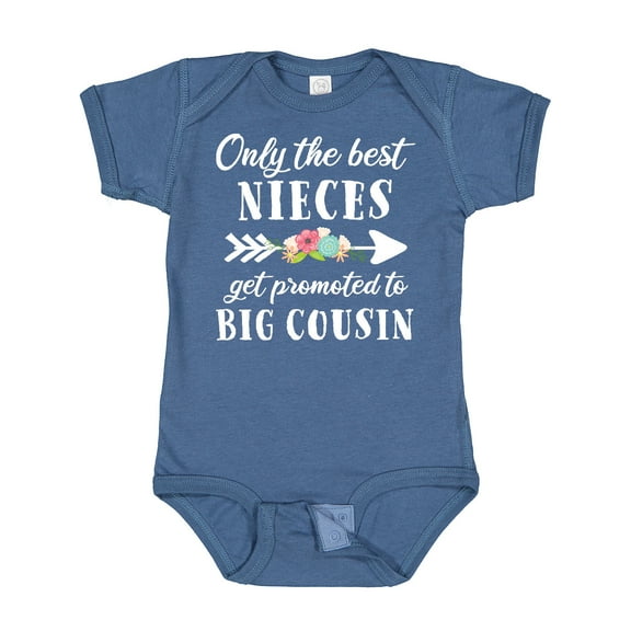 Inktastic Only the Best Nieces Get Promoted to Big Cousin Boys or Girls Baby Bodysuit