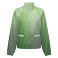 thumbnail image 5 of Jackets for Women Winter Coat Jackets Flannel Stand Collar Jacket(Gradient Green Gray,Size:S-4XL), 5 of 7