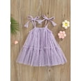 thumbnail image 2 of Franhais Infant Girl Sleeveless Dress with Mesh Adjustable Shoulder Straps Little Princess Summer Clothing, 2 of 7