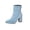 Blue, variant on Womens Boots Pointed Toe Chunky High Heel Elegant Ankle Boots for Party Dating Work Office