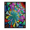 thumbnail image 1 of Bordado completo DIY lienzo estampado 11CT punto de cruz vitral flor Kit Likrtyny decoración de arte, 1 of 9