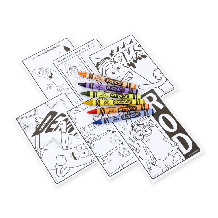 Crayola Princess Travel Pack with 6 Crayons and 40 Activity Sheets