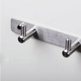 thumbnail image 2 of Stainless Steel Wall Mounted Hook Rack Multi-function Hook Rail Coat Rack with 4 Hooks Home Storage Organization for Kitchen Bedroom Bathroom, 2 of 5