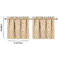 thumbnail image 4 of Thanksgiving Feast Family Gathering Caf Curtains 2 Pack Semi-Sheer, 4 of 4