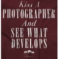 thumbnail image 4 of Kiss A Photographer See What Develops Women's T Shirt Ladies Tee Brisco Brands L, 4 of 5