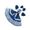 thumbnail image 4 of 1/3 muñeca princesa vestida de ropa de muñeca moda para un regalo de cumpleaños para niños, accesorios de fotos educativos vestidos de vestuario, oscuro, 4 of 8