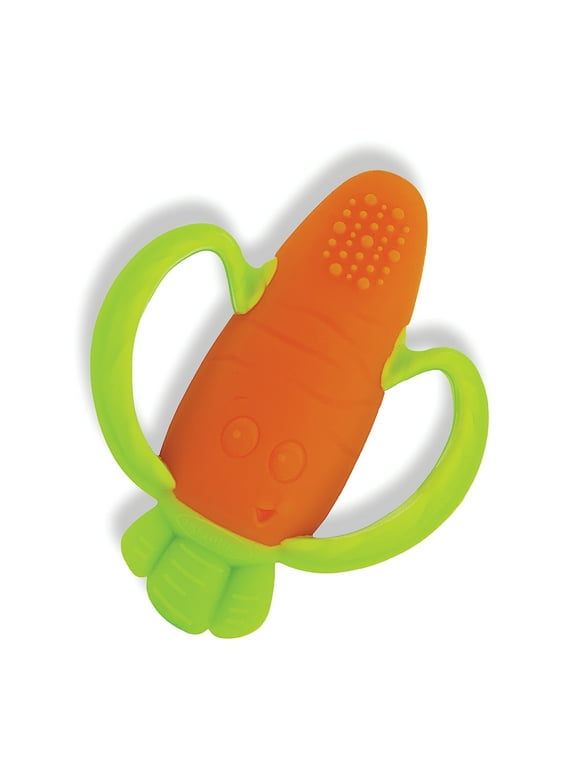 Infantino Lil' Nibbles Textured Baby Teething Toy, Age 6-12 Months Unisex, Orange Carrot