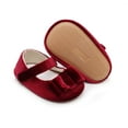 thumbnail image 3 of Yoyauz Baby Girl Mary Jane Shoes Anti Slip Rubber Sole Ballet Slippers Princess Dress Wedding Shoes Newborn Kids Shoes Toddler Shoes（0-12 Month）, 3 of 8